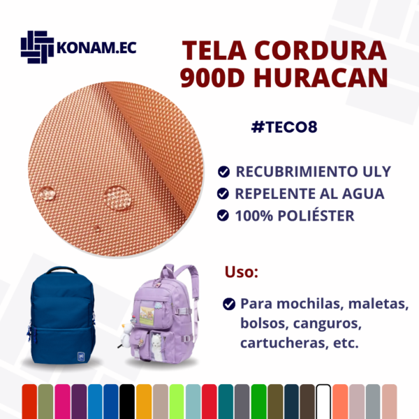 TELA CORDURA 900D HURACAN #TECO8