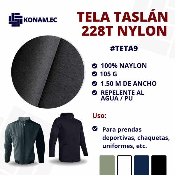 TELA TASLAN 228T NYLON #TETA9