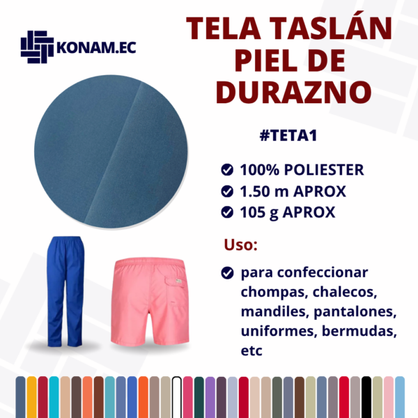 TELA TASLÁN PIEL DE DURAZNO #TETA1