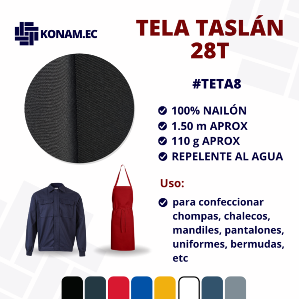 TELA TASLAN 28T Por Mayor #TETA8