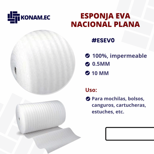 ESPONJA EVA NACIONAL PLANA #ESEV0