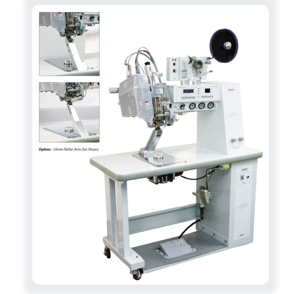 Recubridora de costuras para la impermeabilizacion