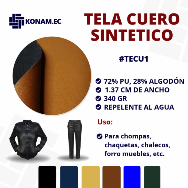 TELA CUERO SINTETICO Por Mayor #TECU1