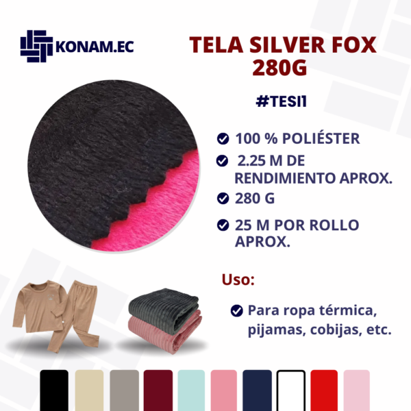 TELA SILVER FOX 280G #TESI1