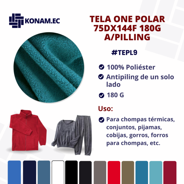 TELA ONE POLAR 75DX144F 180G A/PILLING #TEPL9