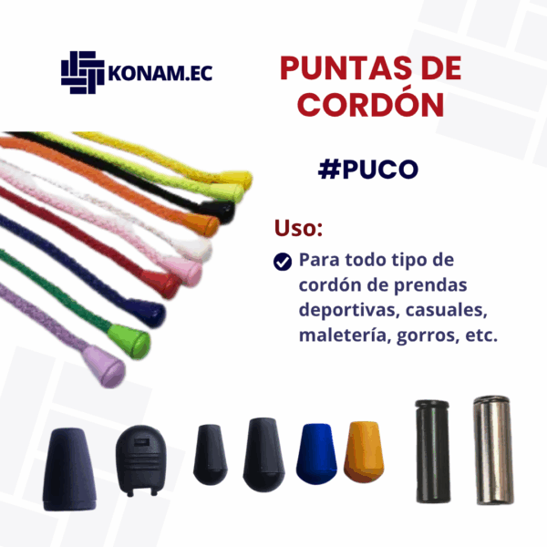 PUNTAS DECORDÓN PLÁSTICAS Y METÁLICAS #PUCO