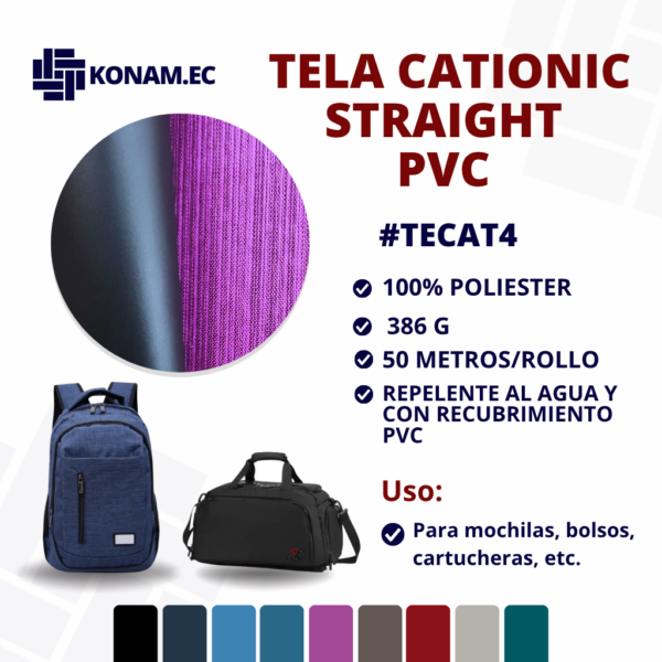 TELA CATIONIC STRAIGHT PVC #TECAT4