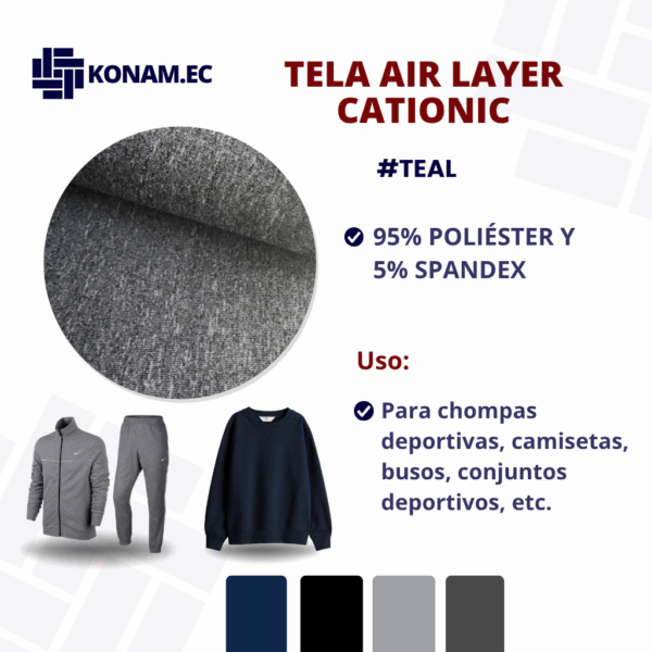 TELA AIR LAYER CATIONIC #TEAL