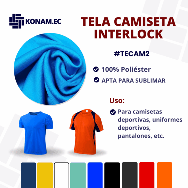 TELA CAMISETA INTERLOCK #TECAM2