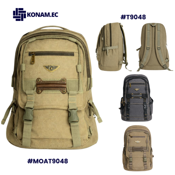MOCHILA AOKING #T9048 de Lona Impermeable #MOAT9048