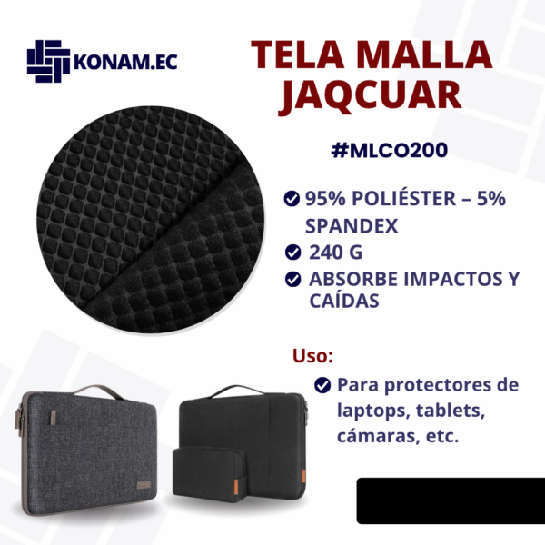 TELA MALLA JAQCUAR 240 G #MLCO200