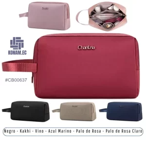cosmetiquera chantria impermeable rosa rojo negro khaki y azul al por mayor en Ecuador #CB00637 (1)