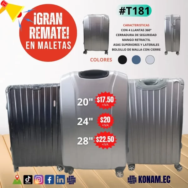 remate maletas grupo konam quito ecuador #T181 (1)