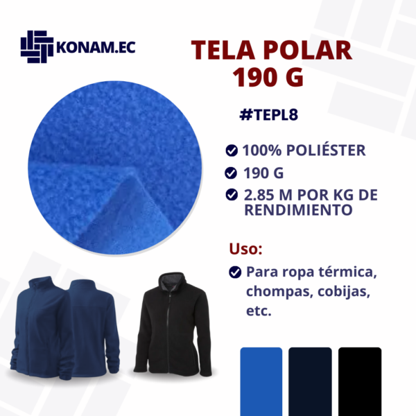 TELA POLAR 190 G #TEPL8