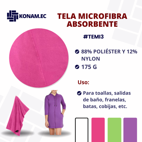 TELA MICROFIBRA ABSORBENTE #TEMI3