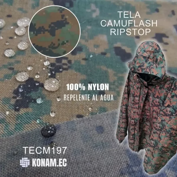 TELA CAMUFLASH RIPSTOP DIGITAL #TECM197