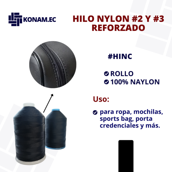 HILO NYLON #2 Y #3 Reforzado - Cono Grande