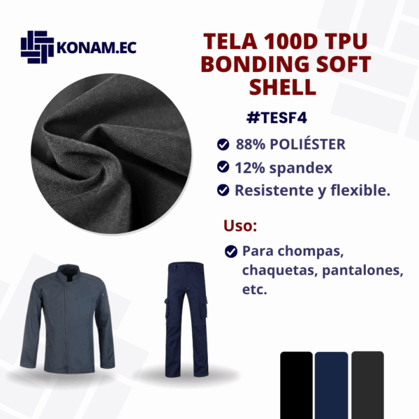 TELA 100D TPU BONDING SOFT SHELL #TEFS4