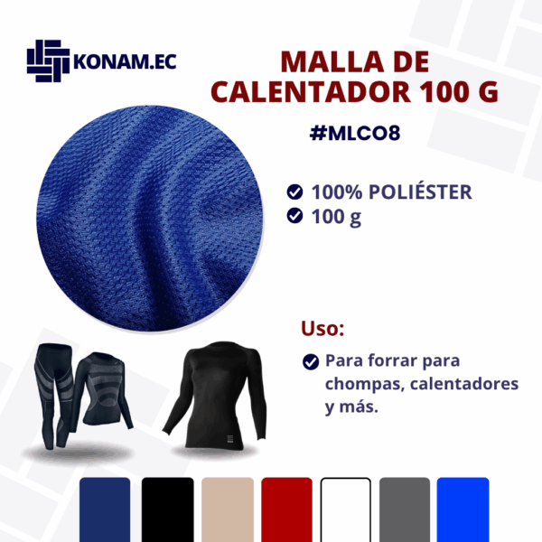 MALLA DE CALENTADOR 100 G para Ropa #MLCO8