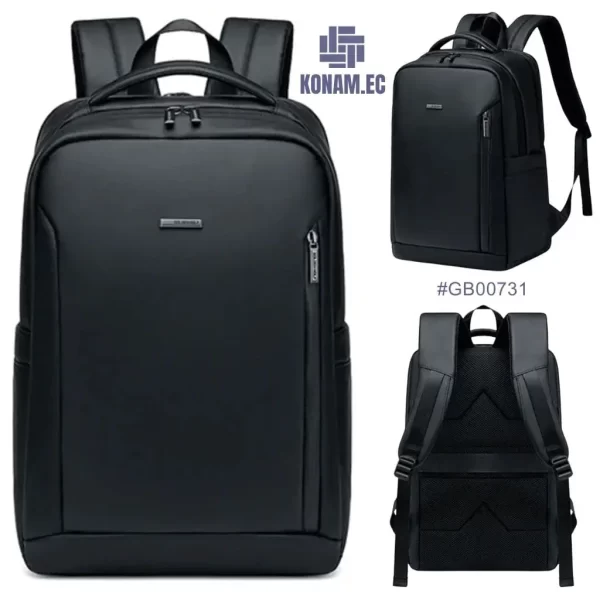 mochila negra golden wolf compartimentos múltiples porta laptop impermeable por mayor ecuador #GB00731 (1)