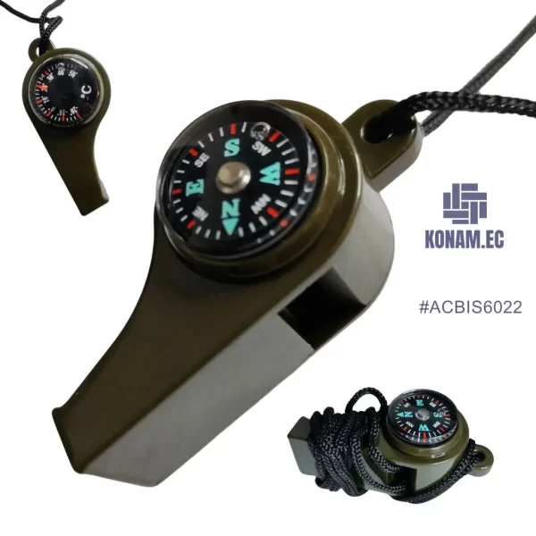 silbato brujula termometro 3en1 para emergencias por mayor Ecuador #ACBIS6022 (1)