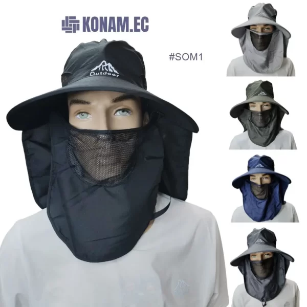 sombrero outdoor cubrenuca plegable por mayor ecuador #SOM1 (1)