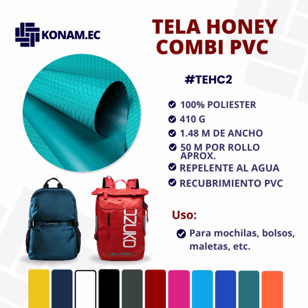 TELA HONEY COMBI PVC Por Mayor #TEHC2