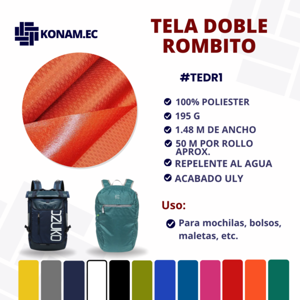 TELA DOBLE ROMBITO 195G Por Mayor #TEDR1