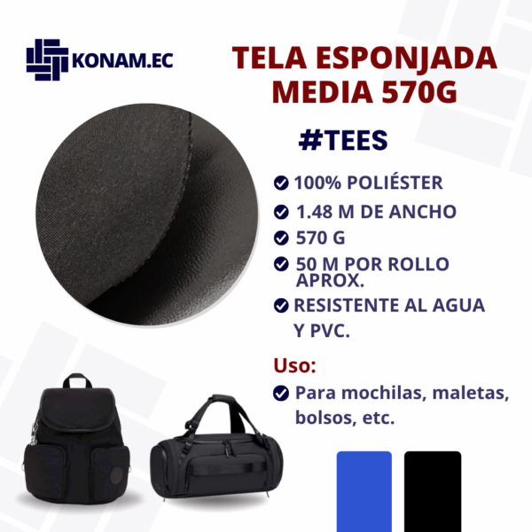 TELA ESPONJADA MEDIA 570g Por Mayor #TEES