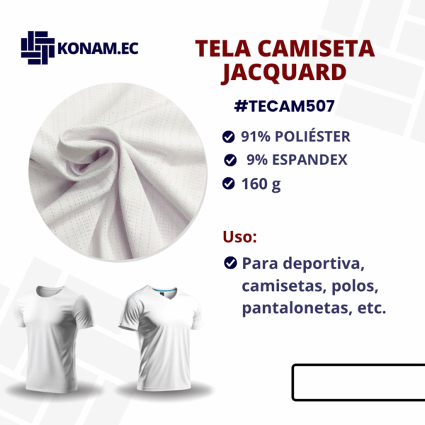 TELA CAMISETA JACQUARD Por Mayor #TECAM507