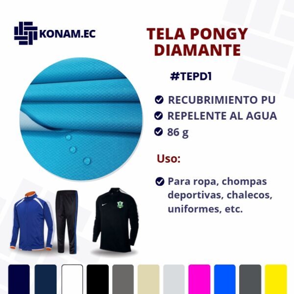 TELA PONGY DIAMANTE Por Mayor #TEPD1