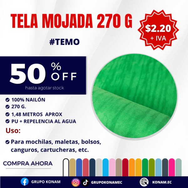 TELA MOJADA 270G #TEMO -50 OFF