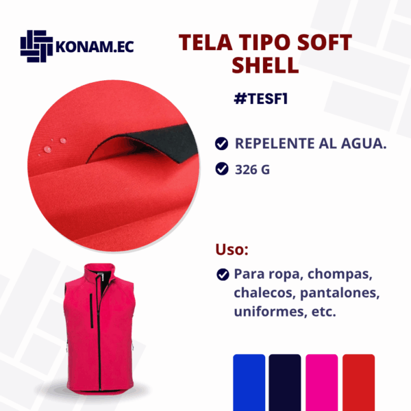 TELA TIPO SOFT SHELL Por Mayor #TESF1