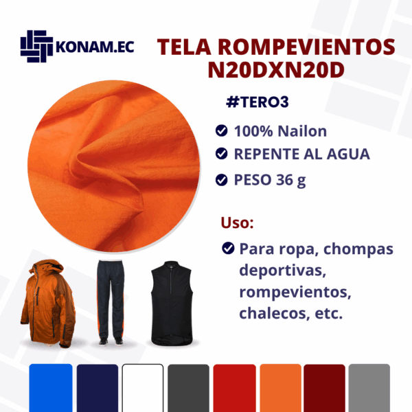 TELA ROMPEVIENTOS N20DXN20D Por Mayor #TERO3