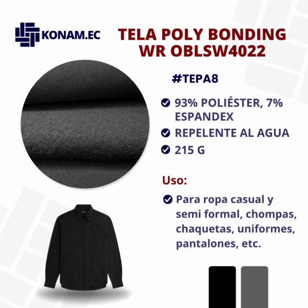 TELA POLY BONDING WR OBLSW4022 Por Mayor #TEPA8