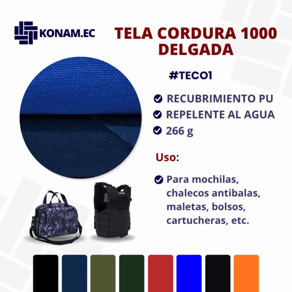 TELA CORDURA 1000 DELGADA Por Mayor #TECO1