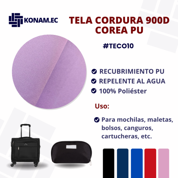 TELA CORDURA 900D COREA PU Por Mayor #TECO10