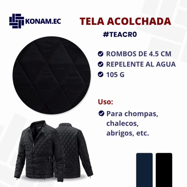 TELA ACOLCHADA 105G Rombos 4.5cm Por Mayor #TEACR0