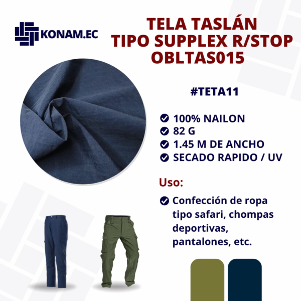 TELA TASLÁN TIPO SUPPLEX R/STOP OBLTA015 #TETA11