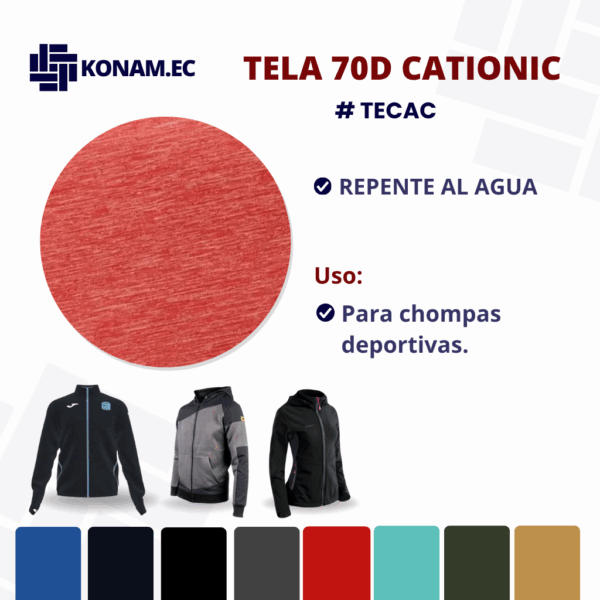 TELA 70D CATIONIC PARA CHOMPA Por Mayor #TECAC