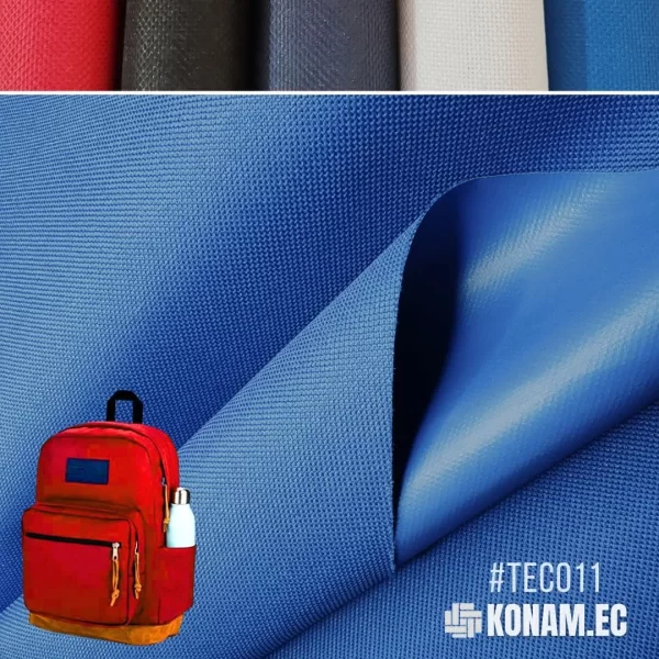 tela cordura 300d 64t PVC para mochilas al por mayor Ecuador rojo negro azul blanco electrico TECO11