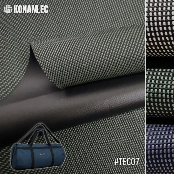 tela cordura bicolor verde botella para mochilas y bolsos por mayor #teco7