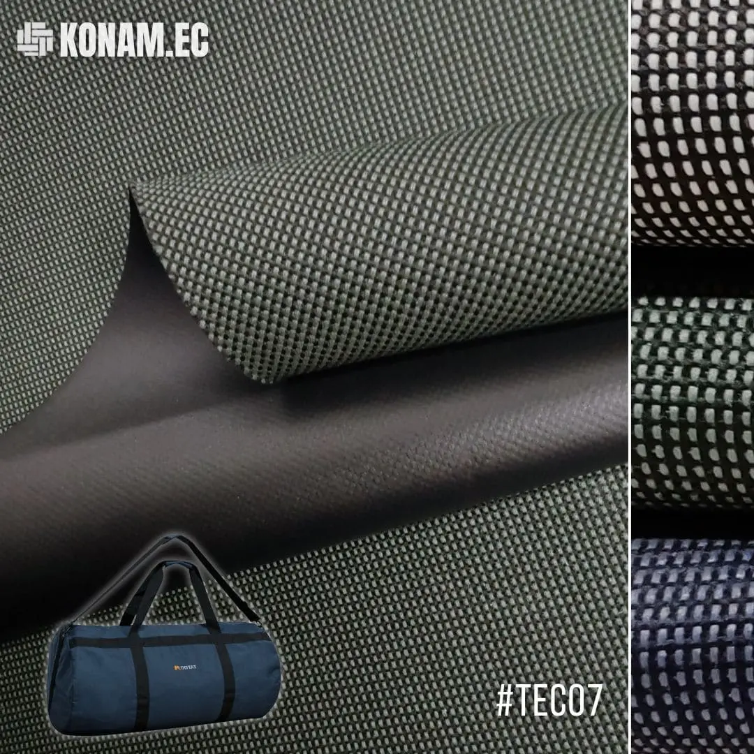tela cordura bicolor verde botella para mochilas y bolsos por mayor #teco7