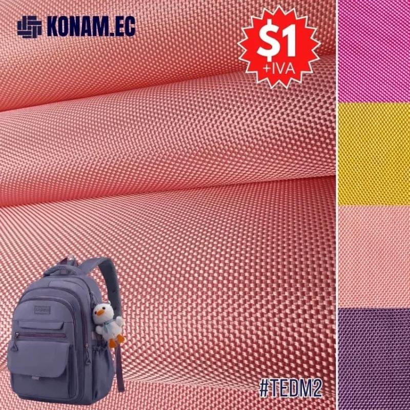 tela d_matte oferta por mayor ecuador para mochilas rosado 1 TEDM2