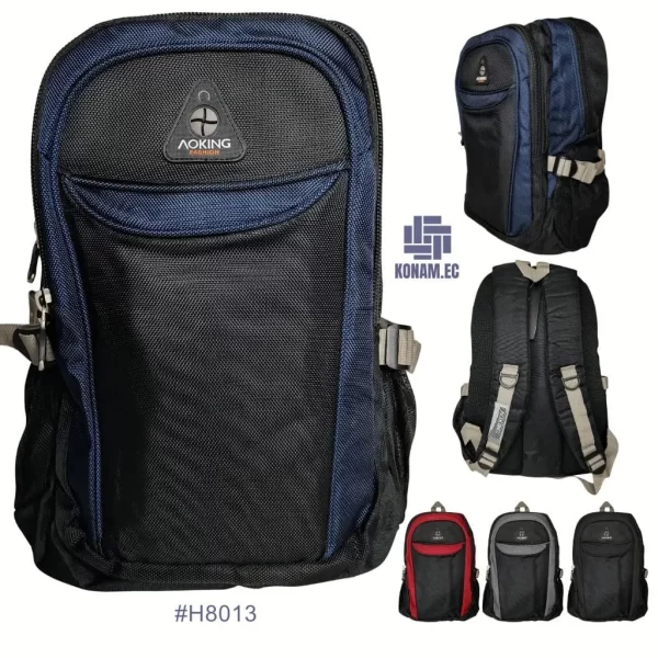 mochila aoking por mayor azul rojo plomo negro #H8013