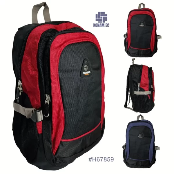 mochila aoking rojo azul marino #H67859