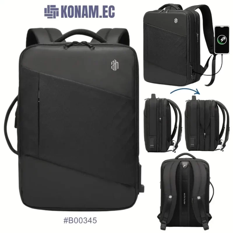 mochila arctic hunter negro por mayor ecuador #B00345 (1)