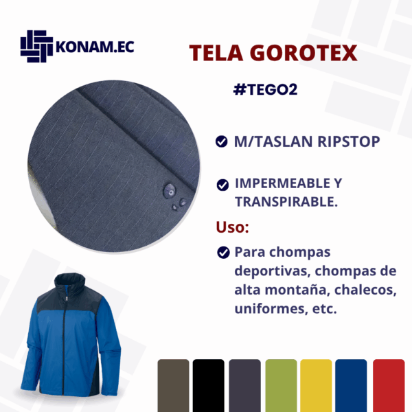 TELA GOROTEX M/TASLAN RIPSTOP AL POR MAYOR  #TEGO2