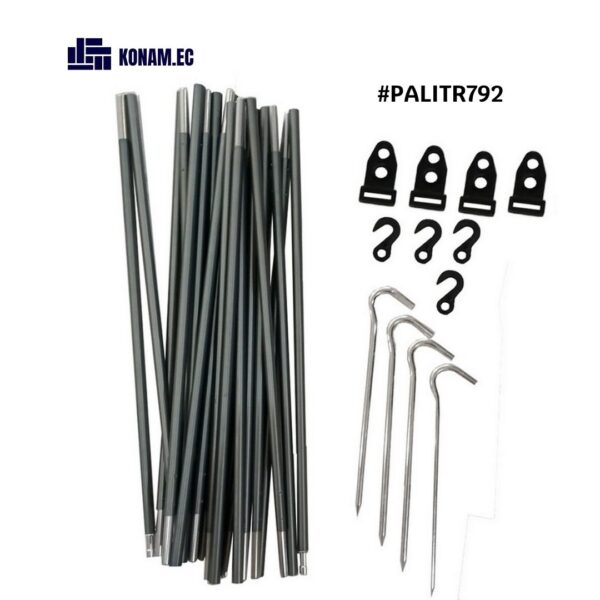 Set de Palitroques de Aluminio de 7.9mm 2 Personas #PALITR792