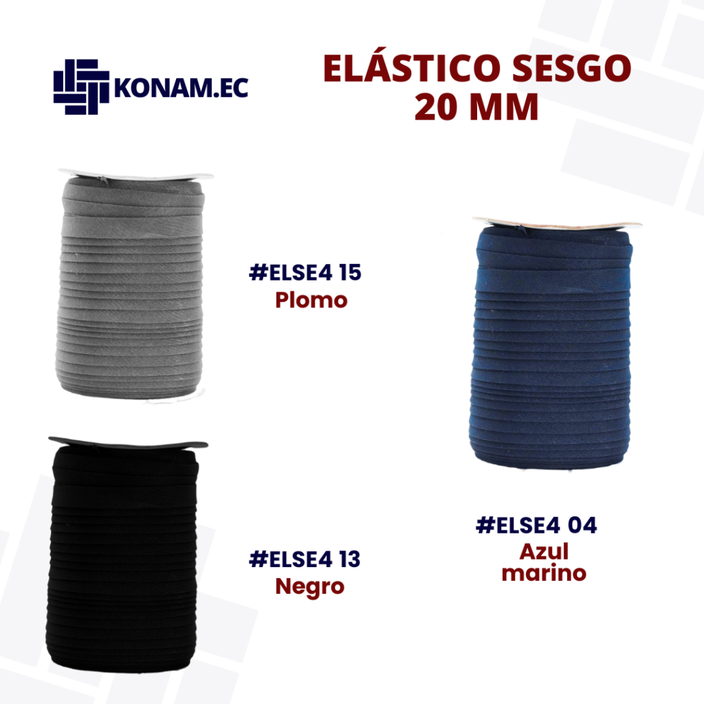ELÁSTICO SESGO 20m 100 METROS/ROLLO #ELSE4 | Grupo Konam